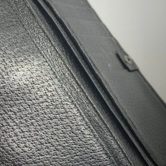 Authentic GUCCI Black Fabric & Leather Long Designer Wallet - Picture 9 of 11